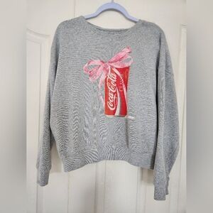 Coca Cola Gray SweatShirt Size S